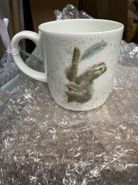 Royal Worcester Wrendale Sloth Mug “Hanging Around” NEW 14oz Gift